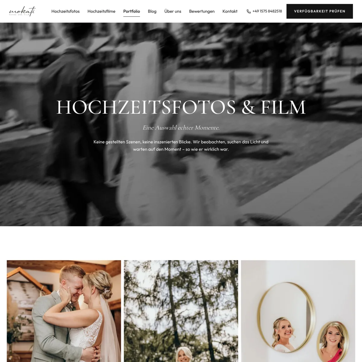 Portfolio-Galerie von MOKATI Fotos und Film mit Hochzeitsaufnahmen